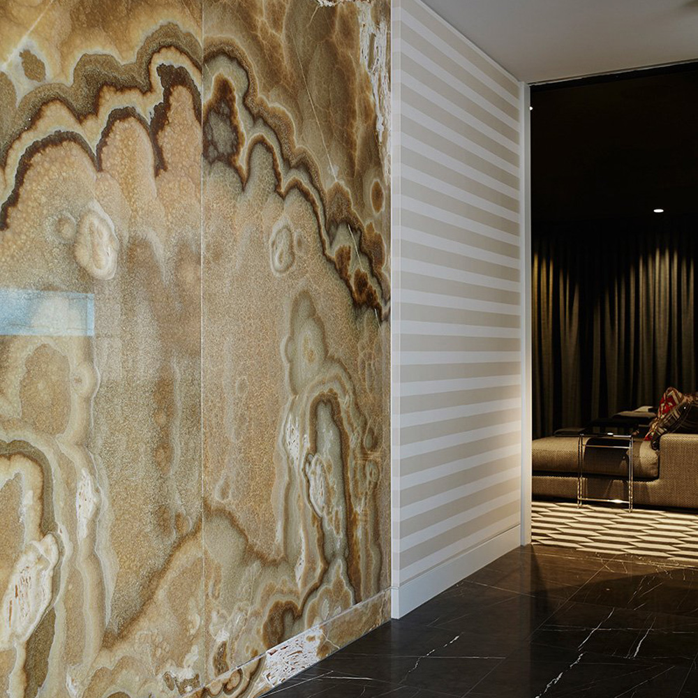 Brown Onyx Marble Wall Feature RMS Marble