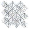 Marble Mosaic Carrara Diamond Fan - RMS Marble