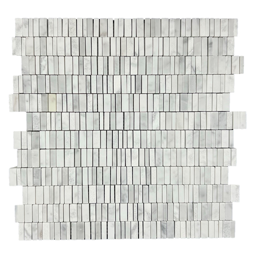 Carrara Mini Interlock Marble Mosaic