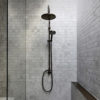 Ocean Limestone Shower - RMS Marble Natural Stone and Ceramics