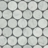 Carrara Penny Round Marble Mosaic - RMS Natural Stone and Ceramics