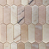 Pink Long Hexagon Marble Mosaic - RMS Marble Natural Stone and Ceramics