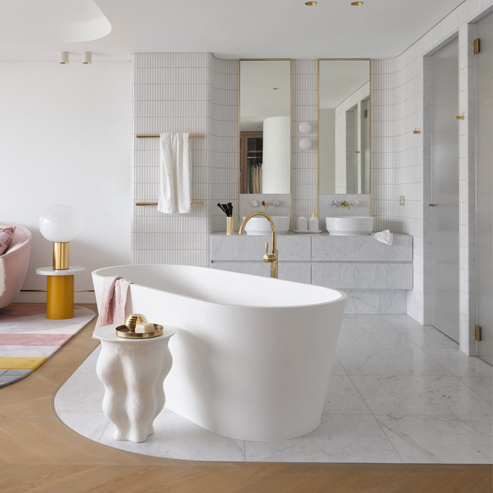 Bianco Carrara Bathroom - RMS Marble