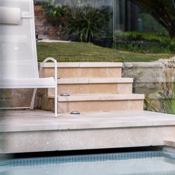 Magnolia Limestone Swimming Pool Steps RMS Marble Natural Stone and Ceramics