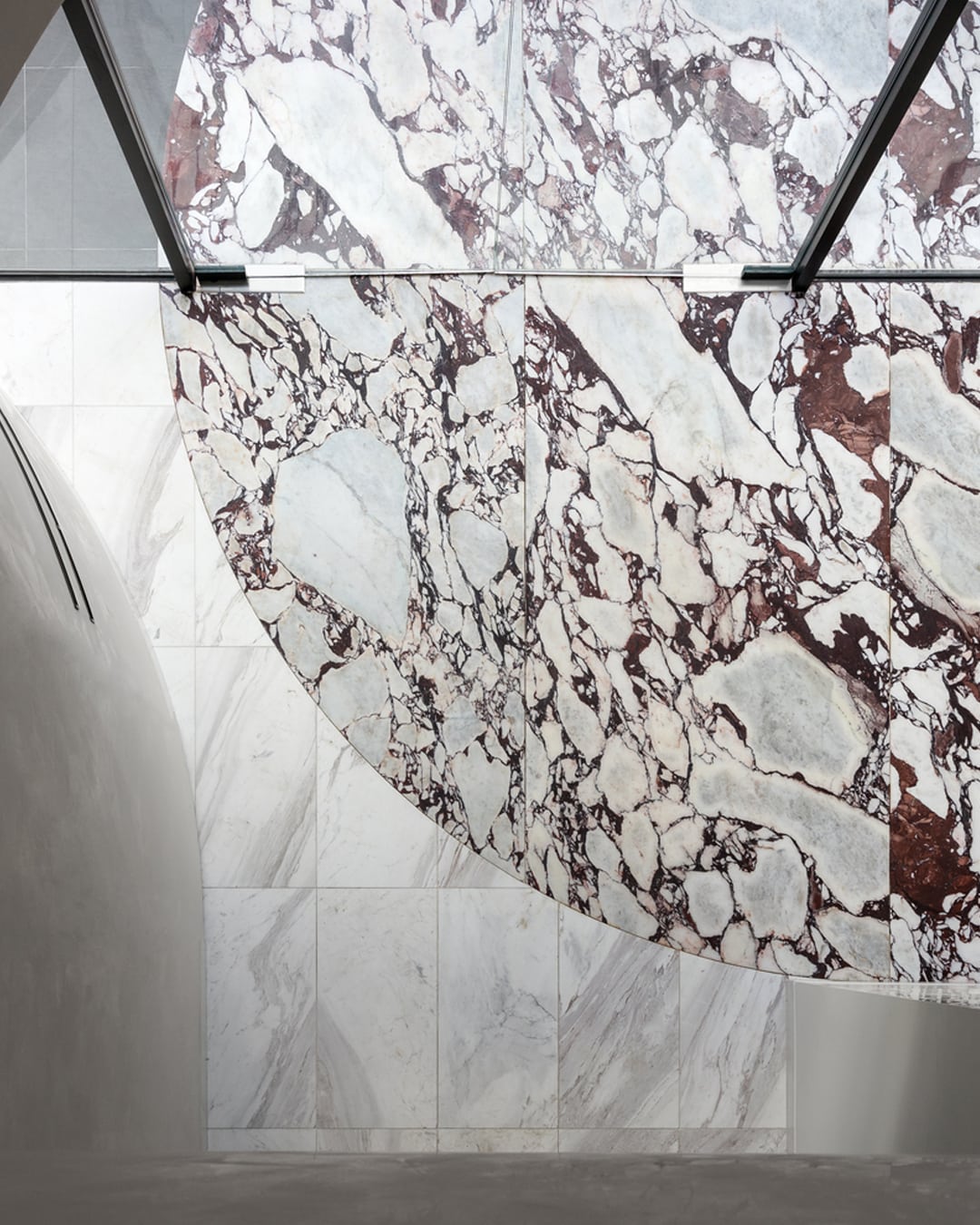 Fawkner House Calacatta Viola Floors - RMS Natural Stone and Ceramics