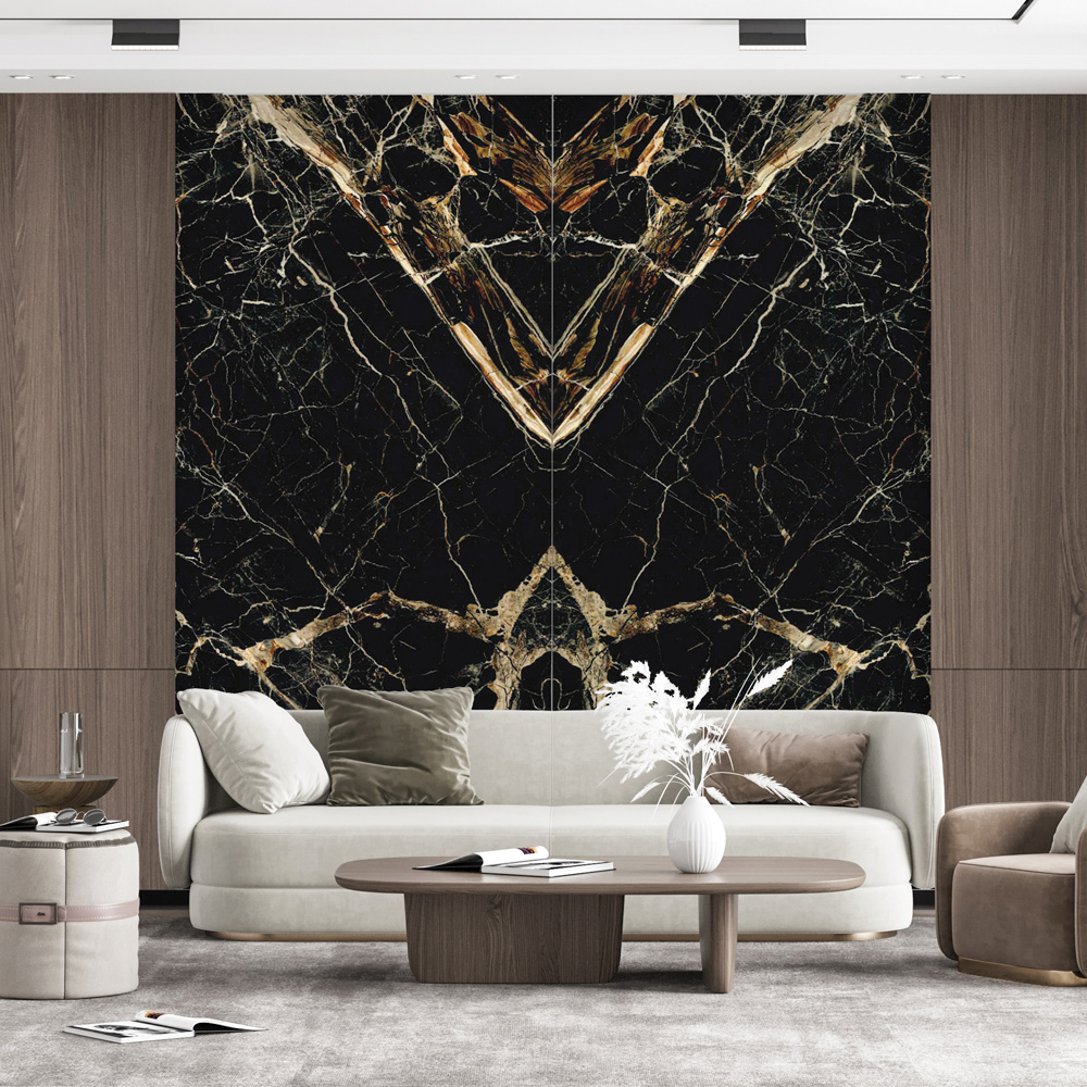 Caravaggio Gold Porcelain Slabs - RMS Marble