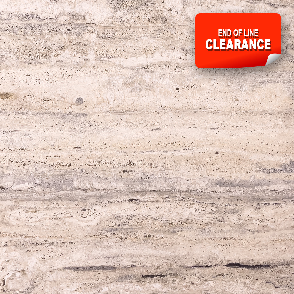Silver Vein Travertine clearance - RMS Marble